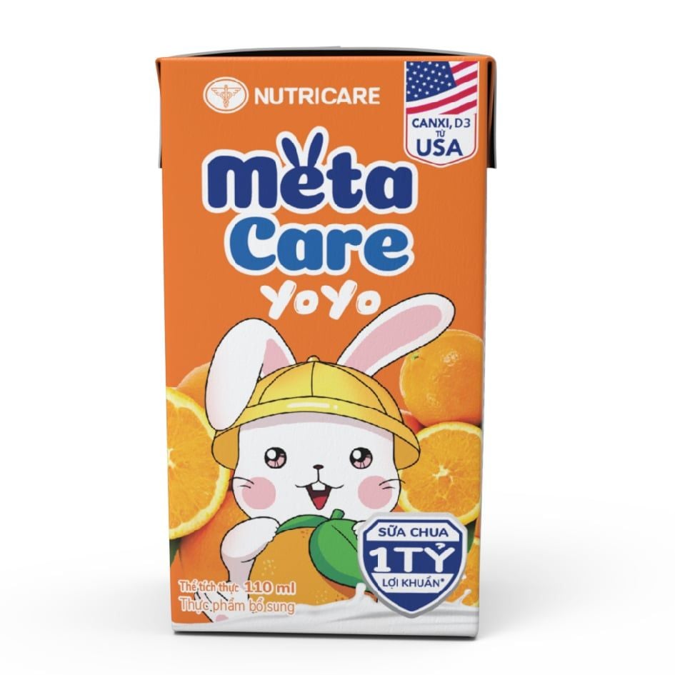  Sữa Chua Uống METACARE YOYO Hương Cam 