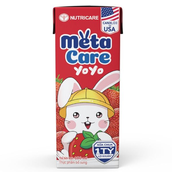  Sữa Chua Uống METACARE YOYO Hương Dâu 