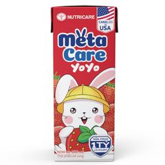 Sữa Chua Uống Nutricare Metacare Yoyo Vị Dâu (Thùng 48 Hộp)