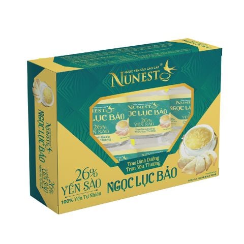 Nước Yến Sào Cao Cấp Nunest Ngọc Lục Bảo 26% Yến Sào Tự Nhiên Tăng Cường Sức Khỏe