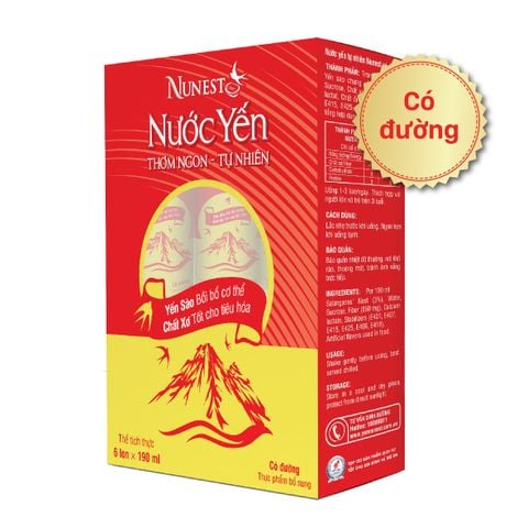 Nước Yến Lon Nunest Giải Khát, Bồi Bổ Cơ Thể