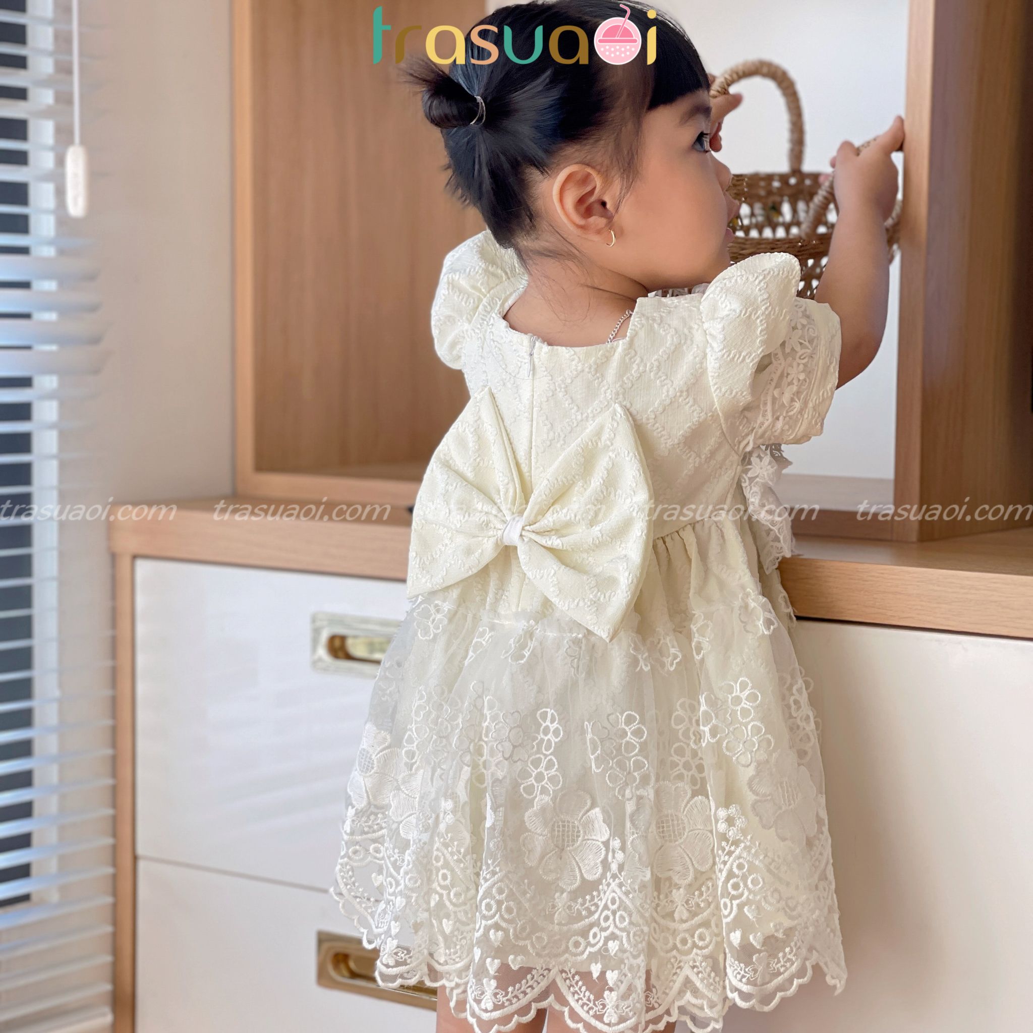 Đầm cho bé gái váy lolita cho bé gái kiểu dáng tiểu thư dự tiệc sinh  Trà  Sữa Ơi