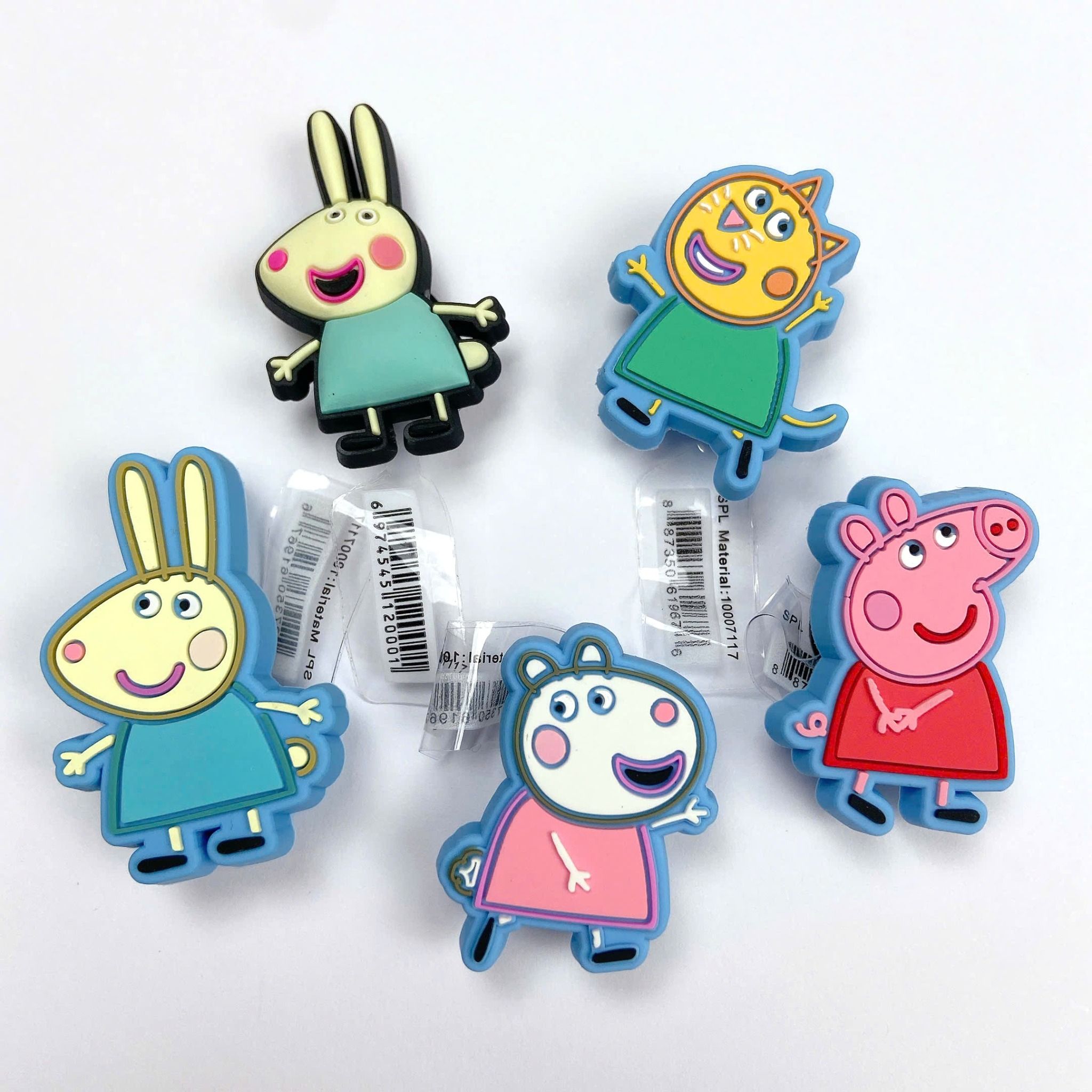 CHARM PEPPA PIG JIBBITZ gắn dép Crocs cho bé, stickers charm họa