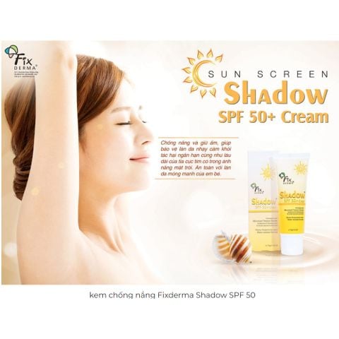 Fixderma Shadow Spf 50+ Cream 75G - Kem Chống Nắng Và Giữ Ẩm