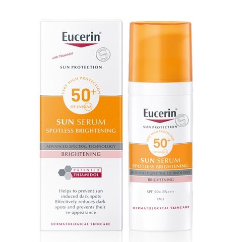 Kem Chống Nắng Eucerin Chứa Tinh Chất Sáng Da 50ml Sun Serum Spotless Brightening SPF 50+ UVB UVA