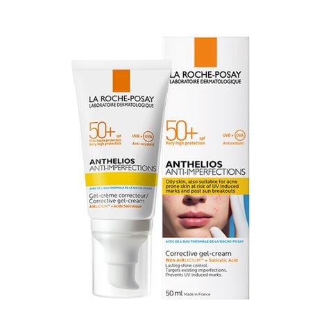 Kem chống nắng giúp bảo vệ da dành cho da bóng dầu, dễ nổi mụn La Roche-Posay Anthelios Anti-Imperfection
