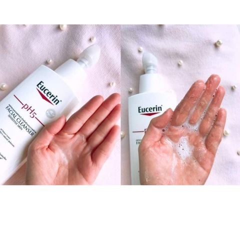 Sữa rửa mặt cho da nhạy cảm Eucerin pH5 Facial Cleanser Sensitive Skin 400Ml