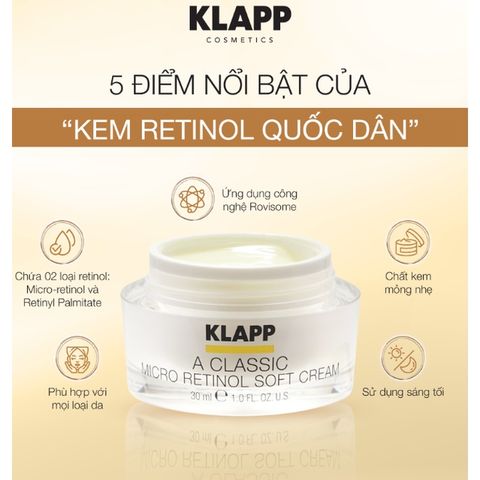 A Classic Micro Retinol Soft Cream - Retinol dành cho da nhạy cảm