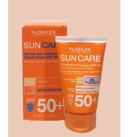 Kem chống nắng Floslek Laboratorium Sun Care Oil Free Sun Protection Tinted Cream SPF50+ 500ml