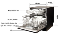 Máy rửa bát 8 bộ Kocher KDEU-8839