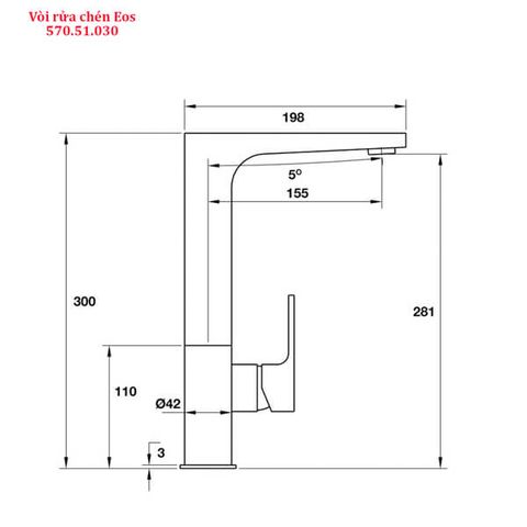 Vòi rửa bát Hafele titus HT-C281 570.51.030