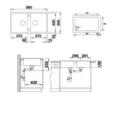 Chậu đá blancozia 9 màu đen 567.68.349