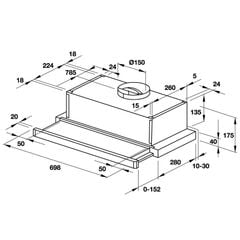 Hút mùi âm tủ Hafele HH-S70A 533.89.031