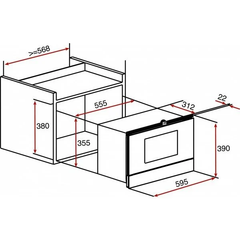 Lò vi sóng âm tủ Teka MS 622 BI