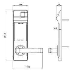 Khóa điện từ Hafele EL7700 912.05.719