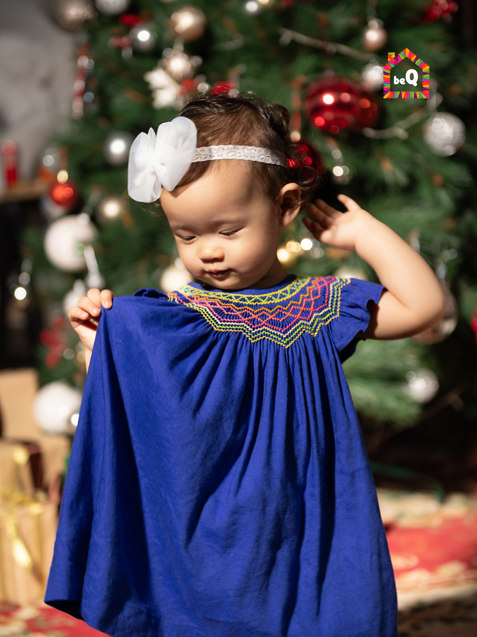 Rainbow linen dress online