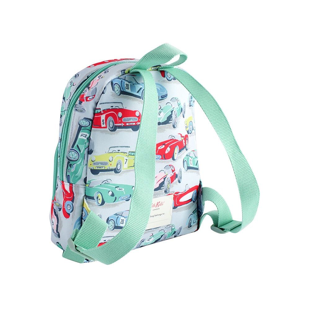  Ba lô cho bé /Kids Mini Backpack - Retro Cars - Xanh Lá 