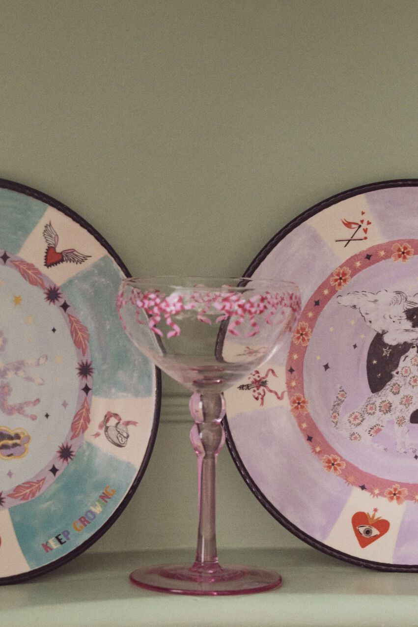  Bộ 2 ly/Set of 2 Coupe Glasses - Bow and Arrow - Cream - 1068894 