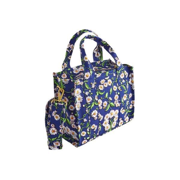  Túi đeo tay/Mini Bonded Tote - Daisy Chain - Xanh Navy 