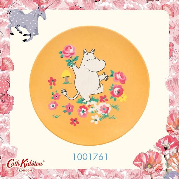  Dĩa cho bé/Kids Plate - Moomins Mushroom Scenic - Yellow 