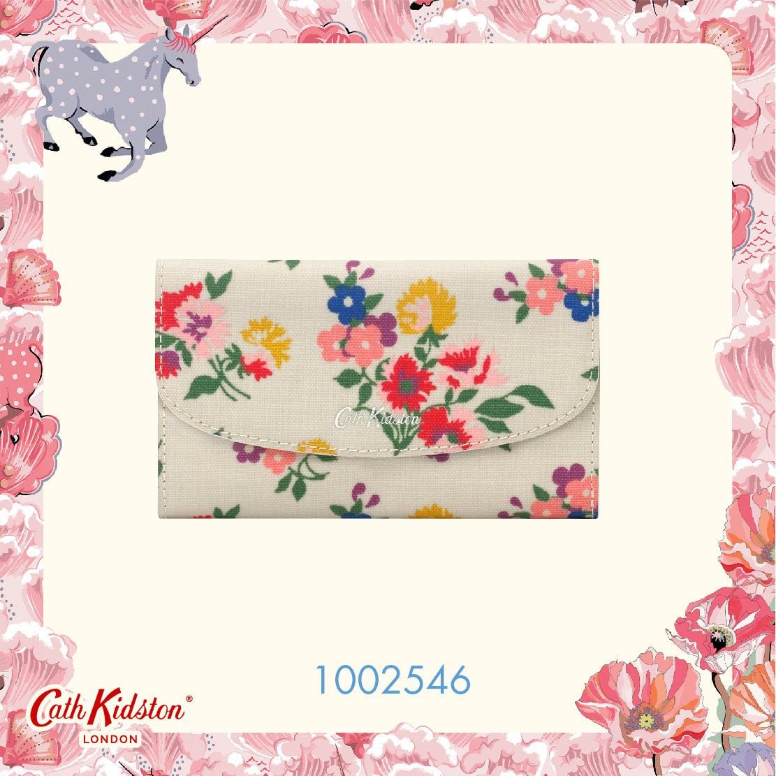  Ví gập/Foldover Wallet - Summer Floral - Warm Cream 