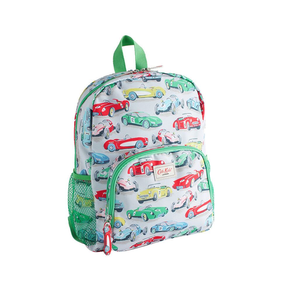  Ba lô cho bé /Kids Classic Backpack - Retro Cars - Xanh Lá 