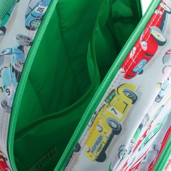  Ba lô cho bé /Kids Classic Backpack - Retro Cars - Xanh Lá 