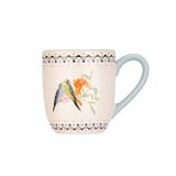  Ly/Mugs - Painted Table Budgie Breakfast - Blue 
