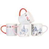  Set 4 cốc - London 4PK Stacking Mug - Multi 