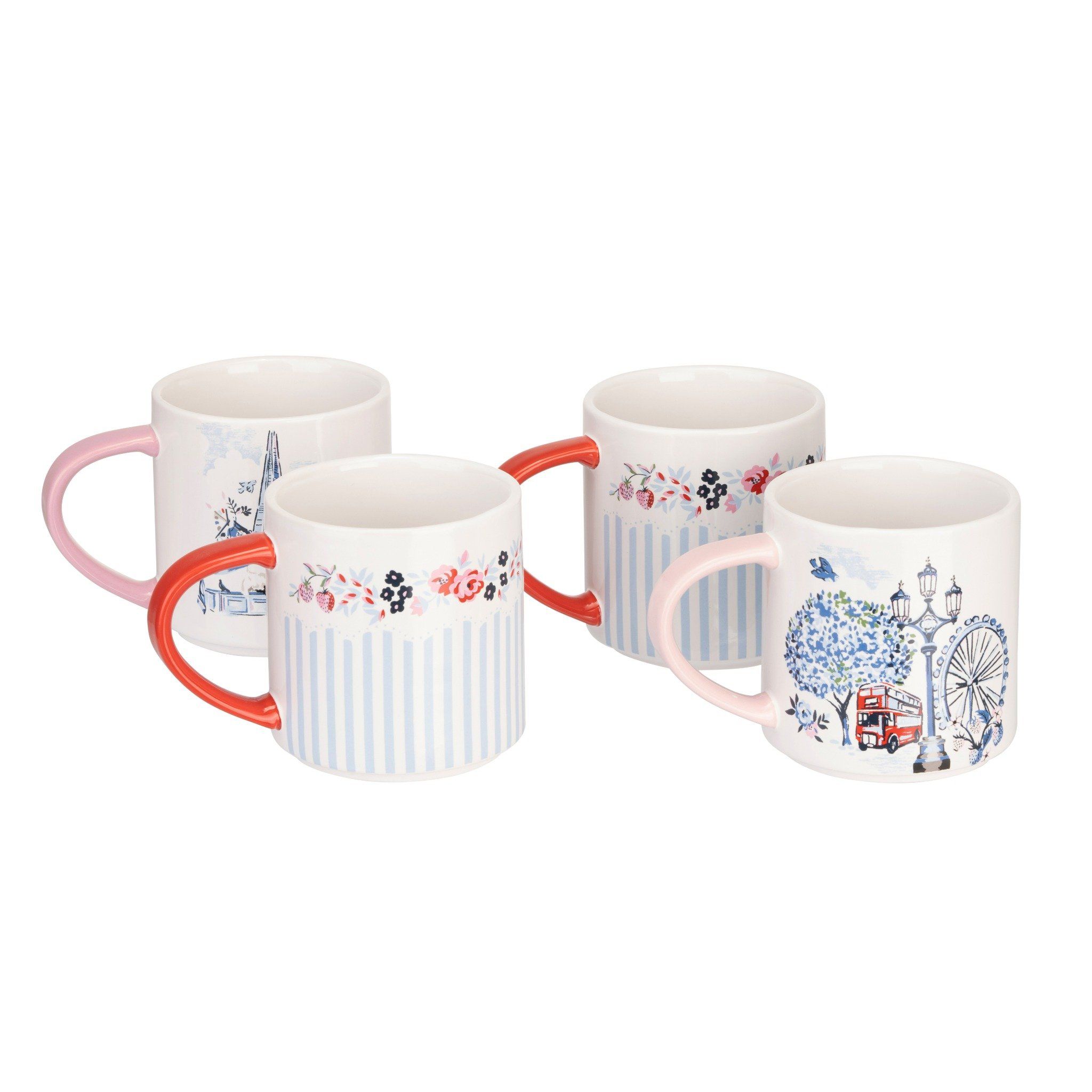  Set 4 cốc - London 4PK Stacking Mug - Multi 