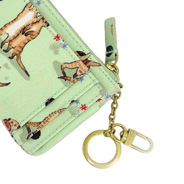  Ví ngắn/Card & Coin Purse - Meerkats - Xanh Lá 