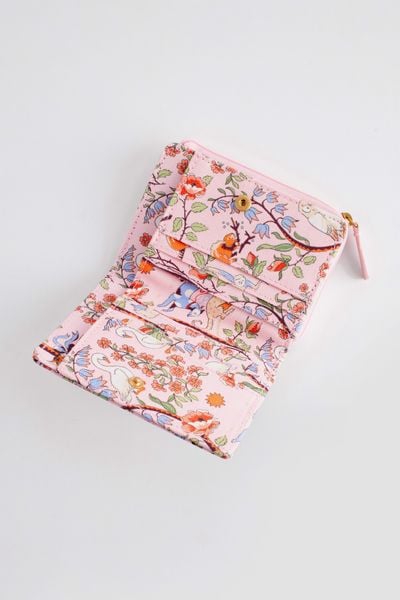  Ví ngắn/Slim Pocket Purse - Flowers & Friends - Hồng 