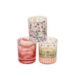  Bộ 3 ly/Set Of 3 Glass Tealight Holders - Christmas - CKX24TLIGHT3 