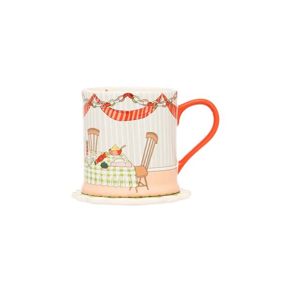 Ly/Mug & Coaster Set - Christmas Table 