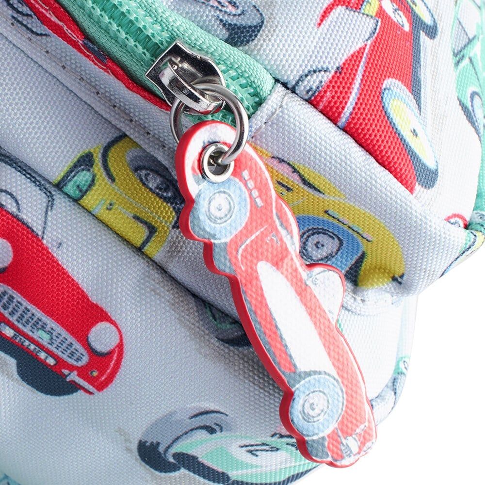  Ba lô cho bé /Kids Mini Backpack - Retro Cars - Xanh Lá 