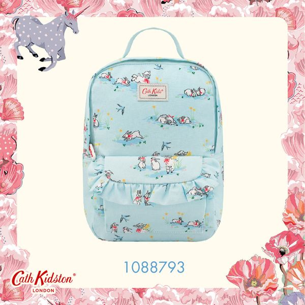  Ba lô/Kids Modern Frilly Medium Backpack Spring Bunnies and Lambs  - Blue - 1088793 