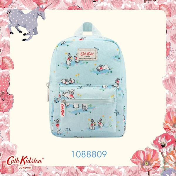  Ba lô trẻ em/Kids Modern Mini Backpack Spring Bunnies and Lambs  - Blue - 1088809 
