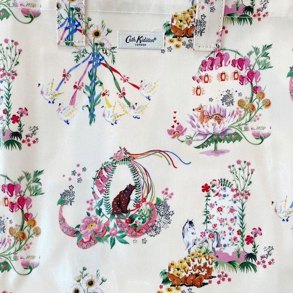  Túi đeo tay/Large Bookbag - Summer Parade - Ecru 