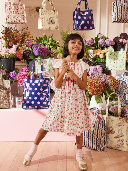  Đầm bé gái/Shirt Dress - SPOT - Hồng 