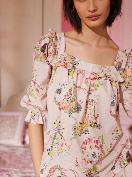  Đồ bộ Pijama/Short Set PJ - SUMMER PARADISE - Ecru 