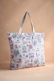 Túi đeo vai xếp gọn/Shopper Bags - Lovely London - Ecru - AA2456 