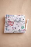  Túi đeo vai xếp gọn/Shopper Bags - Lovely London - Ecru - AA2456 