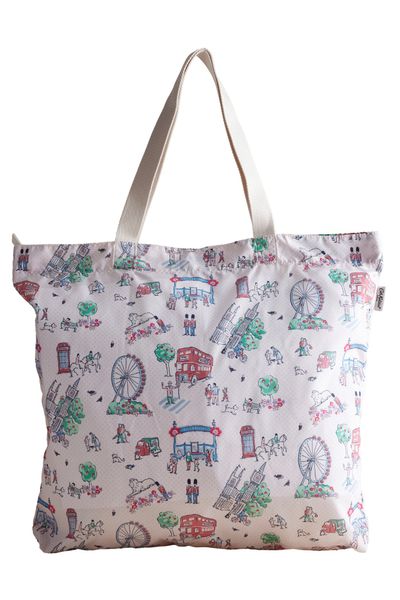  Túi đeo vai xếp gọn/Shopper Bags - Lovely London - Ecru - AA2456 