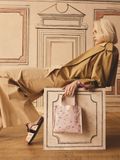  Túi đeo vai/Shopper Bags - Decorated Floral - Pink - B38633 