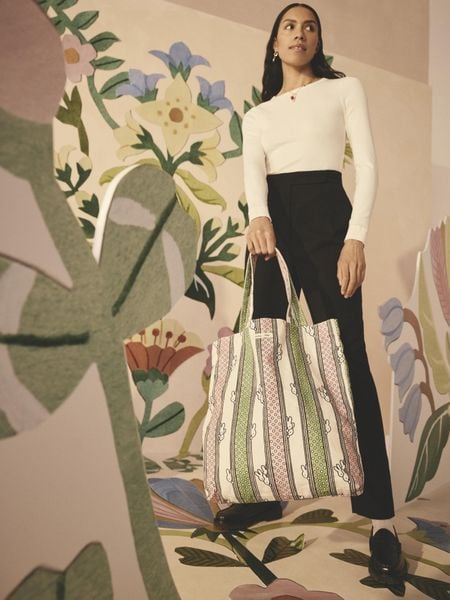  Túi đeo vai/Shopper Bags - Miffy Drawn Stripe - Green - AK5792 