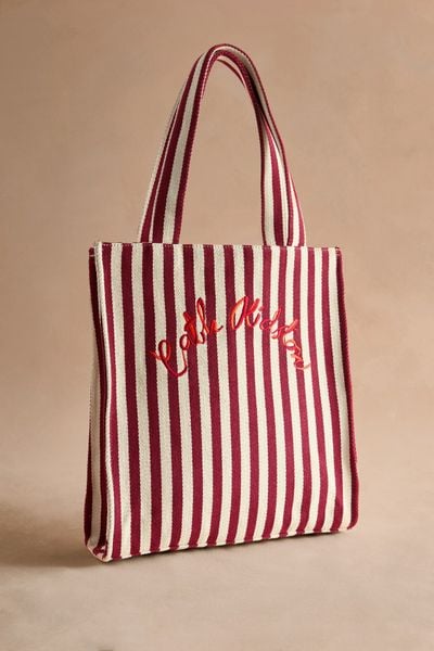  Túi đeo vai/Shopper - Cherry Stripe - Burgundy Red - AL8177 