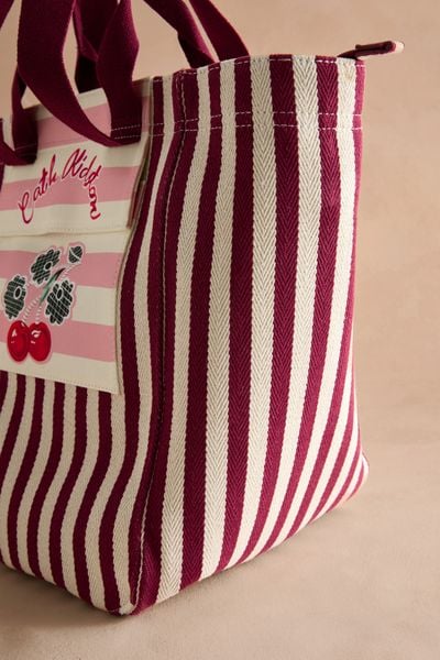  Túi đeo vai/Shoulder - Cherry Stripe - Burgundy Red - AL8180 