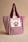  Túi đeo vai/Shoulder - Cherry Stripe - Burgundy Red - AL8180 