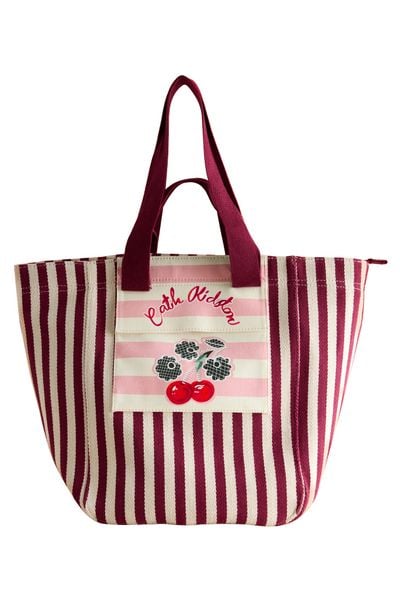  Túi đeo vai/Shoulder - Cherry Stripe - Burgundy Red - AL8180 