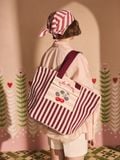  Túi đeo vai/Shoulder - Cherry Stripe - Burgundy Red - AL8180 